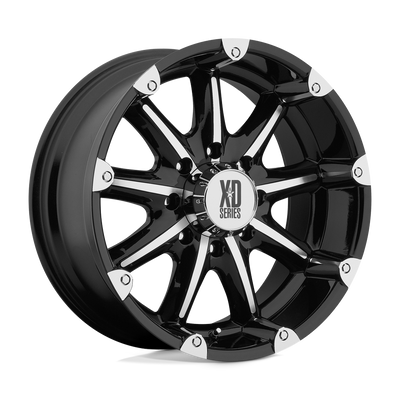 XD Series - XD779 BADLANDS - Black - GLOSS BLACK MACHINED - 20" x 9", 18 Offset, 8x170 (Bolt Pattern), 125.1mm HUB