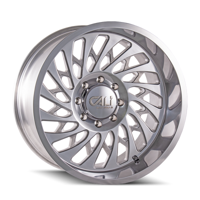 Cali Off-Road - SWITCHBACK - Chrome - POLISHED - 22" x 12", -51 Offset, 5x139.7 (Bolt Pattern), 87.1mm HUB