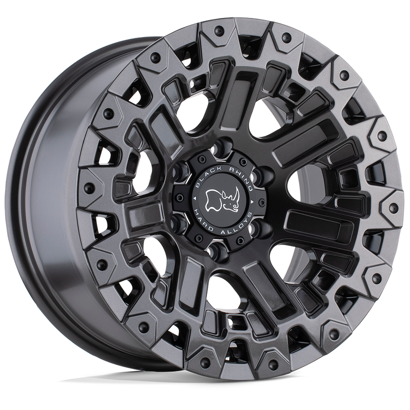 Black Rhino - OZARK - Gunmetal - GLOSS GUNMETAL - 17" x 9.5", -18 Offset, 6x139.7 (Bolt Pattern), 112.1mm HUB