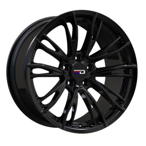 Euro Design - Venice - Black - Gloss Black - 19" x 8.5", 35 Offset, 5x120 (Bolt Pattern), 74.1mm HUB