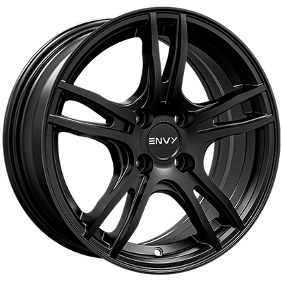 Envy Wheels - 546SB EV-5 - Black - Satin Black - 17" x 7", 35 Offset, 4x108 (Bolt Pattern), 63.4mm HUB