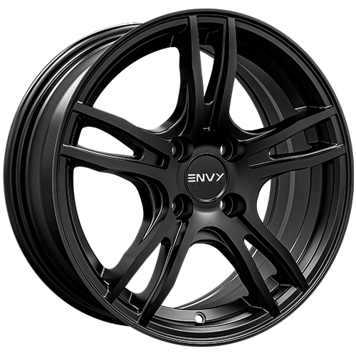 Envy Wheels - 546SB EV-5 - Black - Satin Black - 17" x 7", 35 Offset, 4x108 (Bolt Pattern), 63.4mm HUB