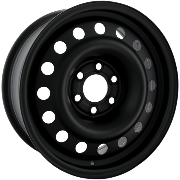 Envy Wheels - NX4 STEEL WHEEL - Black - FLAT BLACK - 16" x 6.5", 25 Offset, 6x114.3 (Bolt Pattern), 71.5mm HUB