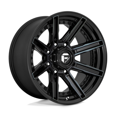 Fuel - D708 ROGUE - Black - GLOSS MACHINED DOUBLE DARK TINT - 20" x 10", -18 Offset, 8x165.1 (Bolt Pattern), 125.1mm HUB