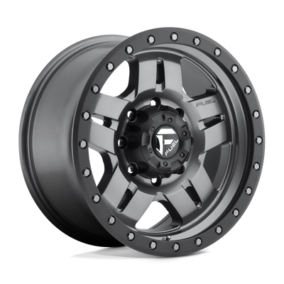 Fuel - D558 ANZA - Gunmetal - MATTE GUN METAL BLACK BEAD RING - 17" x 8.5", -6 Offset, 5x114.3 (Bolt Pattern), 72.6mm HUB