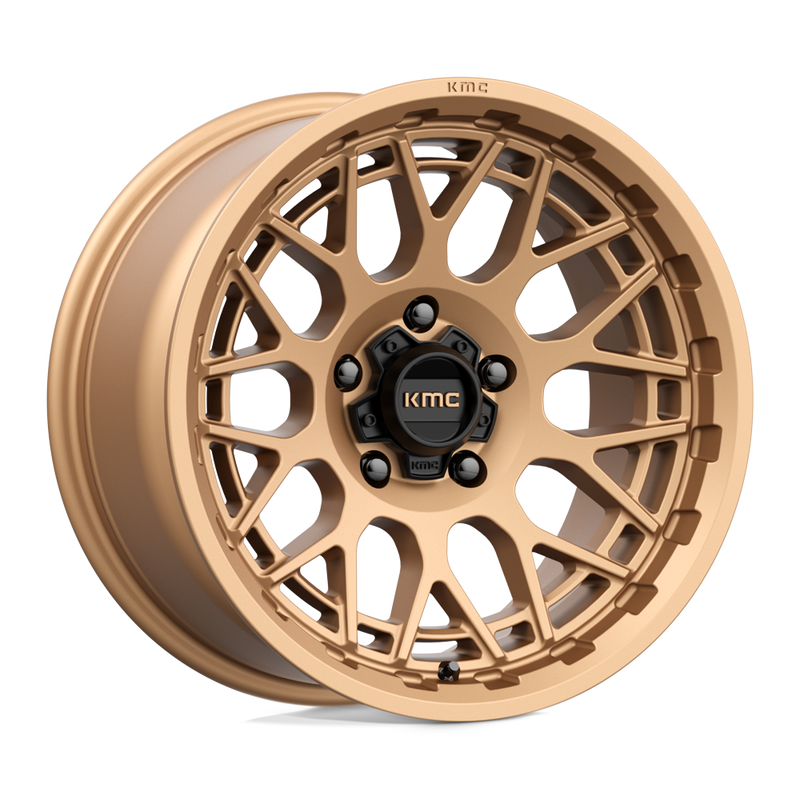 KMC Wheels - KM722 TECHNIC - Bronze - MATTE BRONZE - 20" x 9", 0 Offset, 5x127 (Bolt Pattern), 71.5mm HUB
