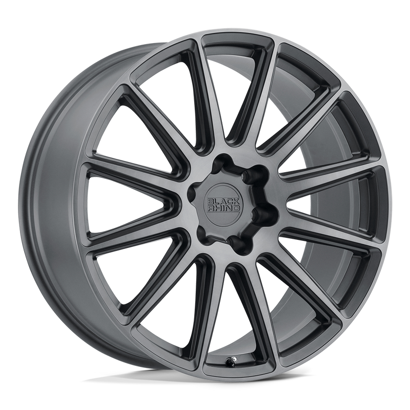 Black Rhino - WAZA - Gunmetal - BRUSHED GUNMETAL - 20" x 9", 15 Offset, 6x139.7 (Bolt Pattern), 112.1mm HUB