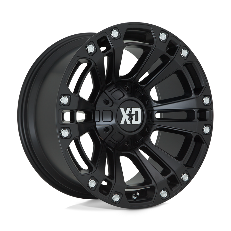 XD Series - XD851 MONSTER 3 - Black - SATIN BLACK - 20" x 9", 18 Offset, 6x135/139.7 (Bolt Pattern), 106.1mm HUB