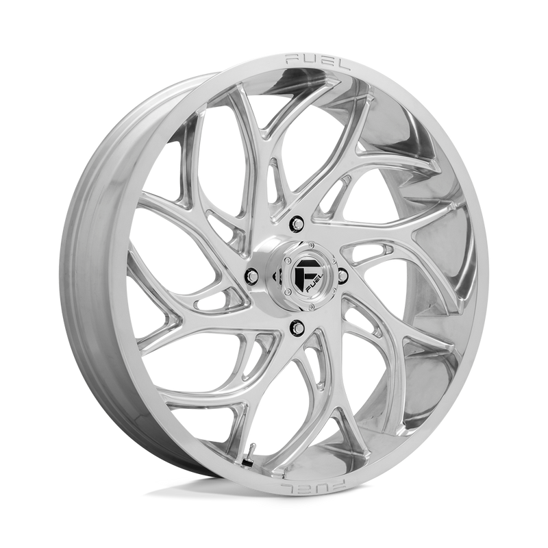 Fuel UTV - D204 RUNNER - Polished - POLISHED - 24" x 7", 13 Offset, 4x156 (Bolt Pattern), 132mm HUB