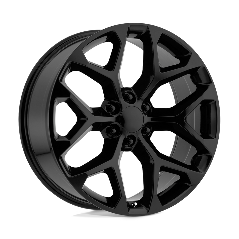 OE Creations - PR176 - Chrome - BLACK CHROME - 22" x 9", 24 Offset, 6x139.7 (Bolt Pattern), 78.1mm HUB