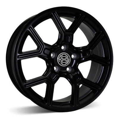 RSSW - Faith - Black - Matte black - 17" x 7.5", 40 Offset, 5x108 (Bolt Pattern), 63.4mm HUB