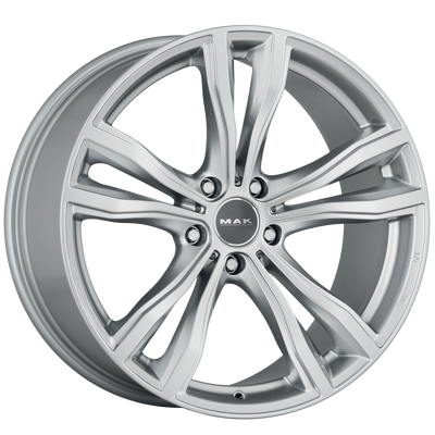 Mak Wheels - X-MODE - Silver - SILVER - 21" x 9.5", 37 Offset, 5x112 (Bolt Pattern), 66.6mm HUB