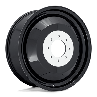 Fuel - D500 DUALIE INNER - Black - GLOSS BLACK - 22" x 8.25", 116 Offset, 8x200 (Bolt Pattern), 142mm HUB
