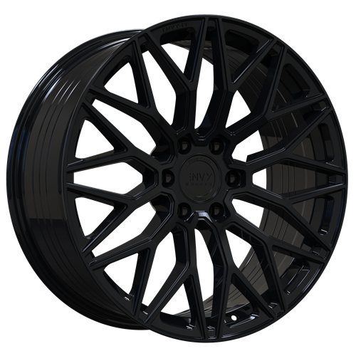 Envy Wheels - FF2GB - Black - GLOSS BLACK - 22" x 9.5", 25 Offset, 6x139.7 (Bolt Pattern), 78.1mm HUB