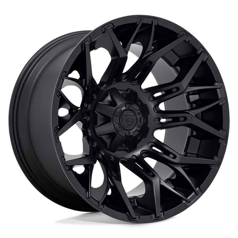 Fuel - D772 TWITCH - Black - BLACKOUT - 22" x 12", -44 Offset, 5x114.3/127 (Bolt Pattern), 78.1mm HUB