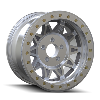 Dirty Life - ROADKILL - Silver - MACHINED BEADLOCK - 17" x 9", -38 Offset, 5x127 (Bolt Pattern), 71.5mm HUB