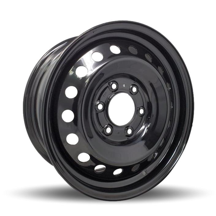 DTD - Steel - Black - Black - 17" x 7.5", 55 Offset, 6x139.7 (Bolt Pattern), 93.1mm HUB
