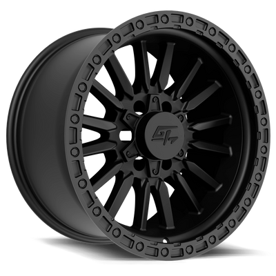 GT Off-Road - CHAMBER - Black - Matte Black - 20" x 10", -18 Offset, 5x127/139.7 (Bolt pattern), 78.10mm HUB