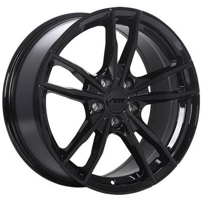 ART - Replica 190 - Black - Gloss Black - 18" x 8", 28 Offset, 5x112 (Bolt Pattern), 66.6mm HUB