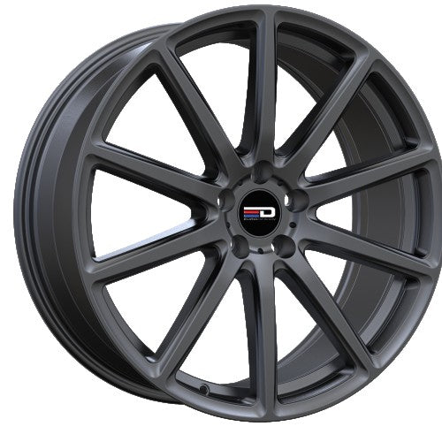 Euro Design - Legend - Gunmetal - Matte Gunmetal - 18" x 8", 42 Offset, 5x112 (Bolt Pattern), 66.5mm HUB