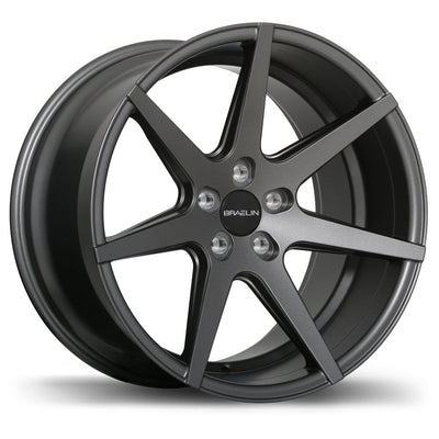 Braelin - BR07 - Gunmetal - Matte Gunmetal - 19" x 11", 30 Offset, 5x120 (Bolt Pattern), 72.6mm HUB