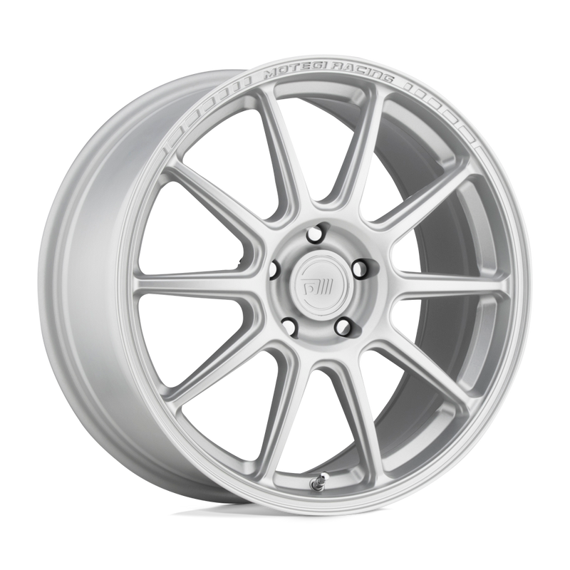Motegi - MR140 SS10 - Silver - HYPER SILVER - 18" x 8.5", 35 Offset, 5x112 (Bolt Pattern), 66.6mm HUB