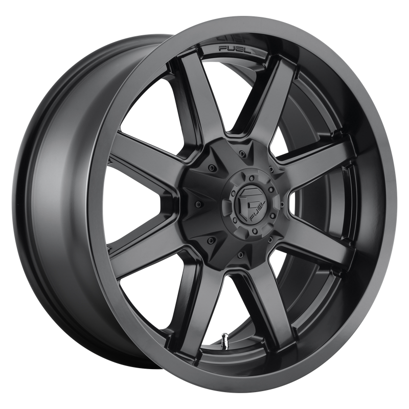 Fuel - D436 MAVERICK - Black - SATIN BLACK - 20" x 8", -265 Offset, 8x165.1 (Bolt Pattern), 121.5mm HUB