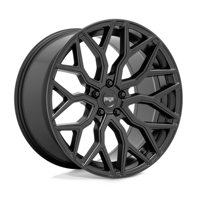 Niche - M261 MAZZANTI - Black - MATTE BLACK - 20" x 9", 35 Offset, 5x114.3 (Bolt Pattern), 72.6mm HUB