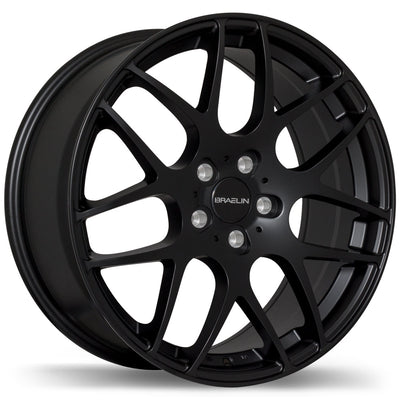 Braelin - BR06 - Black - Satin Black - 19" x 8.5", 45 Offset, 5x108 (Bolt Pattern), 63.4mm HUB