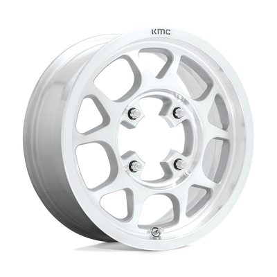 KMC Powersports - KS136 TORO - Silver - MACHINED - 15" x 6", 38 Offset, 4x137 (Bolt Pattern), 96mm HUB