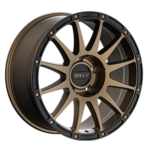 Envy Wheels - FFT8BZ - Bronze - BRONZE / BLACK LIP - 20" x 9", 0 Offset, 5x127 (Bolt Pattern), 71.5mm HUB