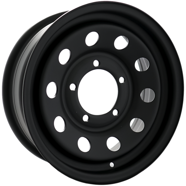 Envy Wheels - NX4 STEEL WHEEL - Black - FLAT BLACK - 15" x 6", 18 Offset, 5x139.7 (Bolt Pattern), 109mm HUB