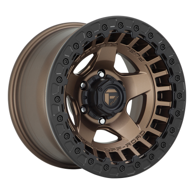 Fuel - D119 WARP BEADLOCK - Gunmetal - MATTE BRONZE - 17" x 9", -15 Offset, 6x139.7 (Bolt Pattern), 106.1mm HUB