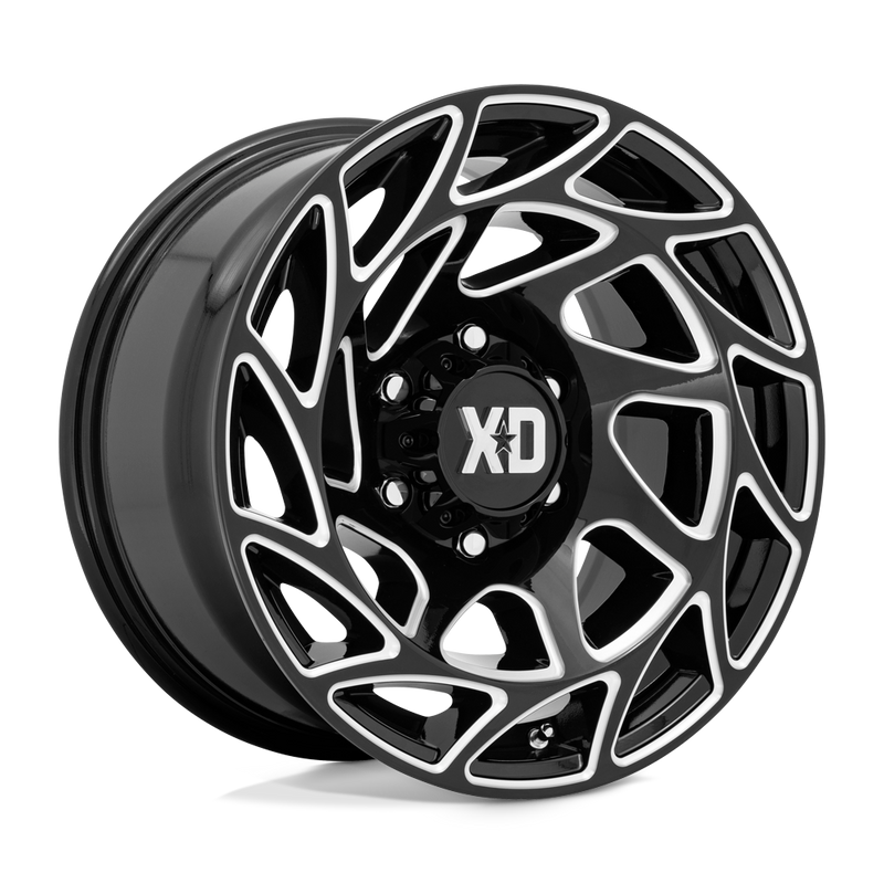 XD Series - XD860 ONSLAUGHT - Black - GLOSS BLACK MILLED - 20" x 10", -18 Offset, 6x135 (Bolt Pattern), 87.1mm HUB