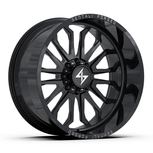 Sentali - Forged SF-3 - Black - Gloss Black - 26" x 12", -44 Offset, 5x139.7 (Bolt pattern), 77.8mm HUB