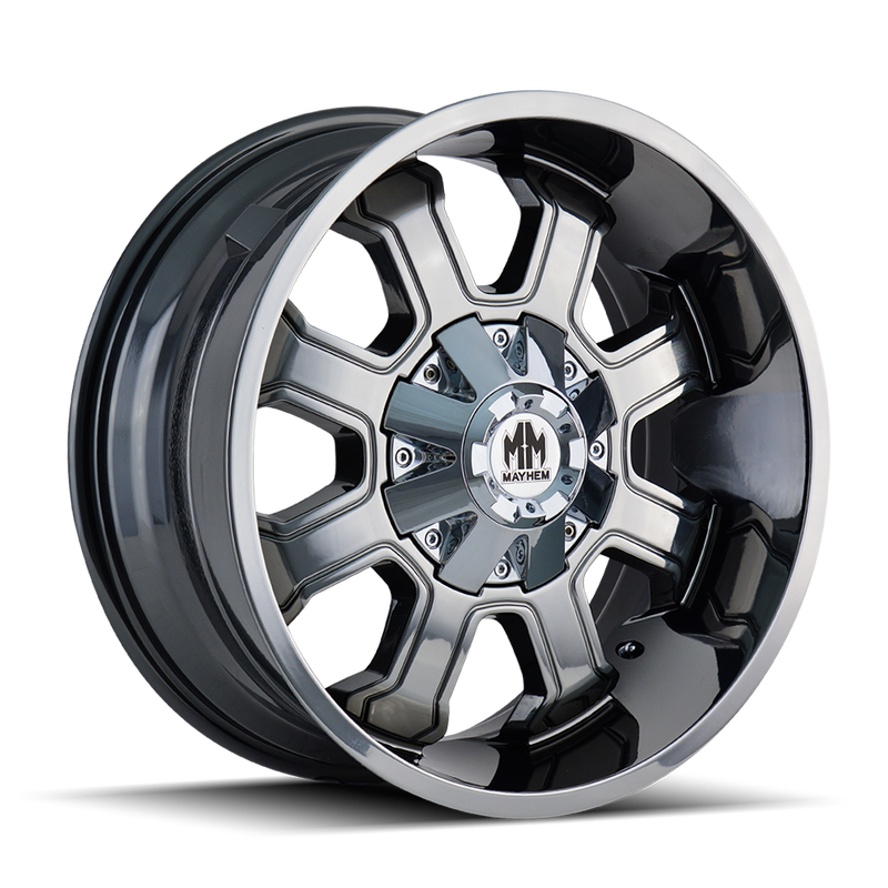 Mayhem - FIERCE - Chrome - CHROME - 20" x 9", 0 Offset, 6x135/139.7 (Bolt Pattern), 106mm HUB