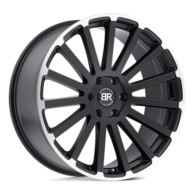 Black Rhino - SPEAR - Black - Matte Black with Matte Machined Edge - 20" x 9", 30 Offset, 6x135 (Bolt Pattern), 87.1mm HUB