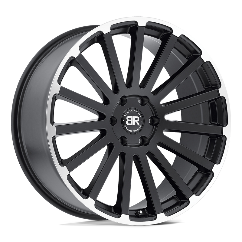 Black Rhino - SPEAR - Black - Matte Black with Matte Machined Edge - 20" x 9", 30 Offset, 6x135 (Bolt Pattern), 87.1mm HUB