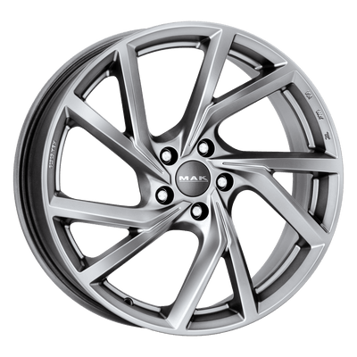 Mak Wheels - KASSEL - Silver - M-TITAN - 20" x 8.5", 30 Offset, 5x112 (Bolt Pattern), 66.5mm HUB