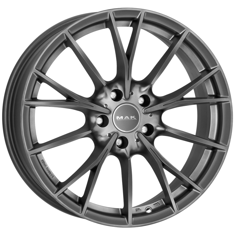 Mak Wheels - FABRIK - Silver - M-TITAN - 18" x 8", 43 Offset, 5x120 (Bolt Pattern), 72.6mm HUB