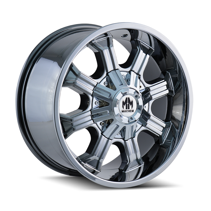 Mayhem - BEAST - Chrome - CHROME - 20" x 9", 18 Offset, 8x180 (Bolt Pattern), 124.1mm HUB