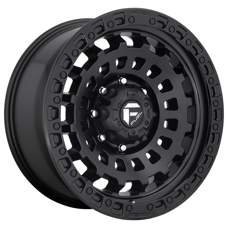 Fuel - D633 ZEPHYR - Gunmetal - MATTE BLACK - 17" x 9", 1 Offset, 8x180 (Bolt Pattern), 124.2mm HUB
