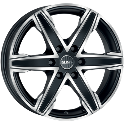 Mak Wheels - KING6 - Black - ICE BLACK - 20" x 9", 20 Offset, 6x139.7 (Bolt Pattern), 106.1mm HUB