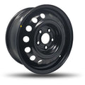 DTD - Steel - Black - Gloss Black - 17" x 7", 25 Offset, 6x114.3 (Bolt pattern), 66,10mm HUB