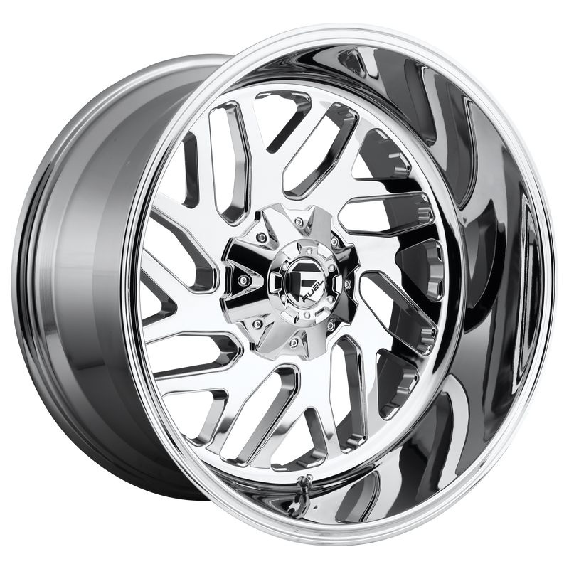 Fuel - D609 TRITON - Chrome - CHROME PLATED - 26" x 12", -44 Offset, 8x180 (Bolt Pattern), 124.2mm HUB