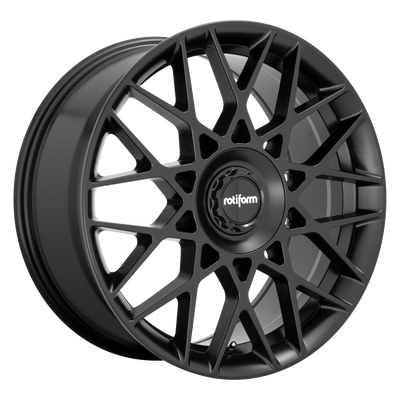 Rotiform - R165 BLQ-C - Black - MATTE BLACK - 19" x 8.5", 45 Offset, 5x112 (Bolt Pattern), 66.6mm HUB