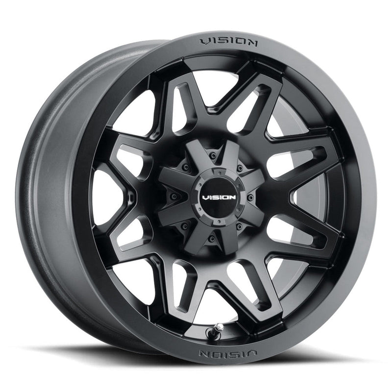 Vision Wheel ATV - 416 416/416X 2021 - Black - MATTE BLACK - 14" x 7", 2_5 Offset, 4x156 (Bolt Pattern), 131.1mm HUB