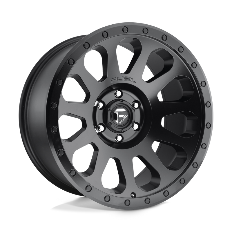 Fuel - D579 VECTOR - Black - MATTE BLACK - 20" x 10", -18 Offset, 6x139.7 (Bolt Pattern), 108mm HUB