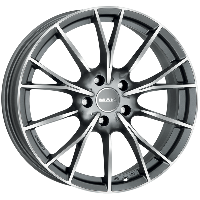 Mak Wheels - FABRIK - Gunmetal - GUN MET-MIRROR FACE - 18" x 9", 28 Offset, 5x112 (Bolt Pattern), 66.6mm HUB