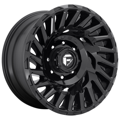 Fuel - D682 CYCLONE - Black - GLOSS BLACK - 20" x 10", -18 Offset, 5x150 (Bolt Pattern), 110.1mm HUB